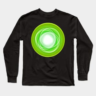 Galaxy planets green fantasy Long Sleeve T-Shirt